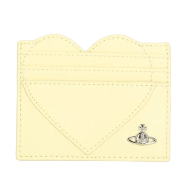 Vivienne Westwood Heart Card Holder Neon Yellow