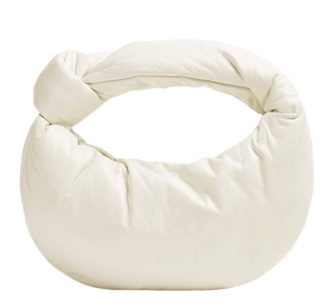 Bottega Veneta Mini Puffy Leather Jodie White