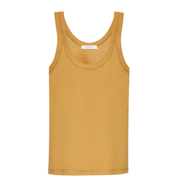 IB TANK TOP IN JERSEY - Ochre 