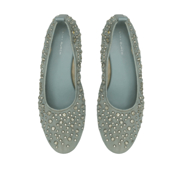 Tory Burch crystal-embellished Ballet Flats - Blue 