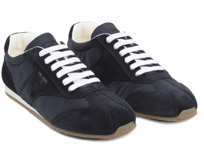 Prada Navy Low Top Sneakers