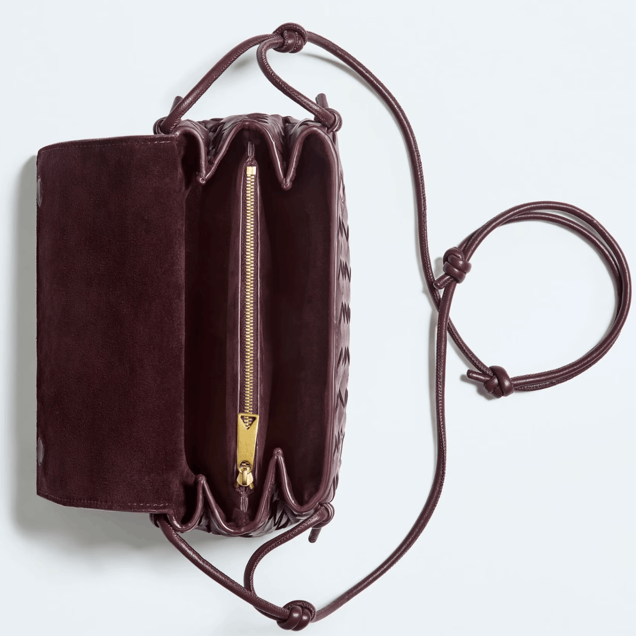 Deep mahogany Notturno crossbody bag