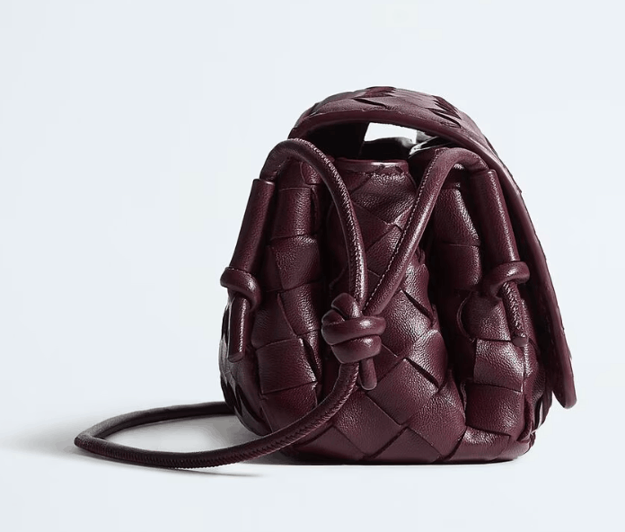 Deep mahogany Notturno crossbody bag