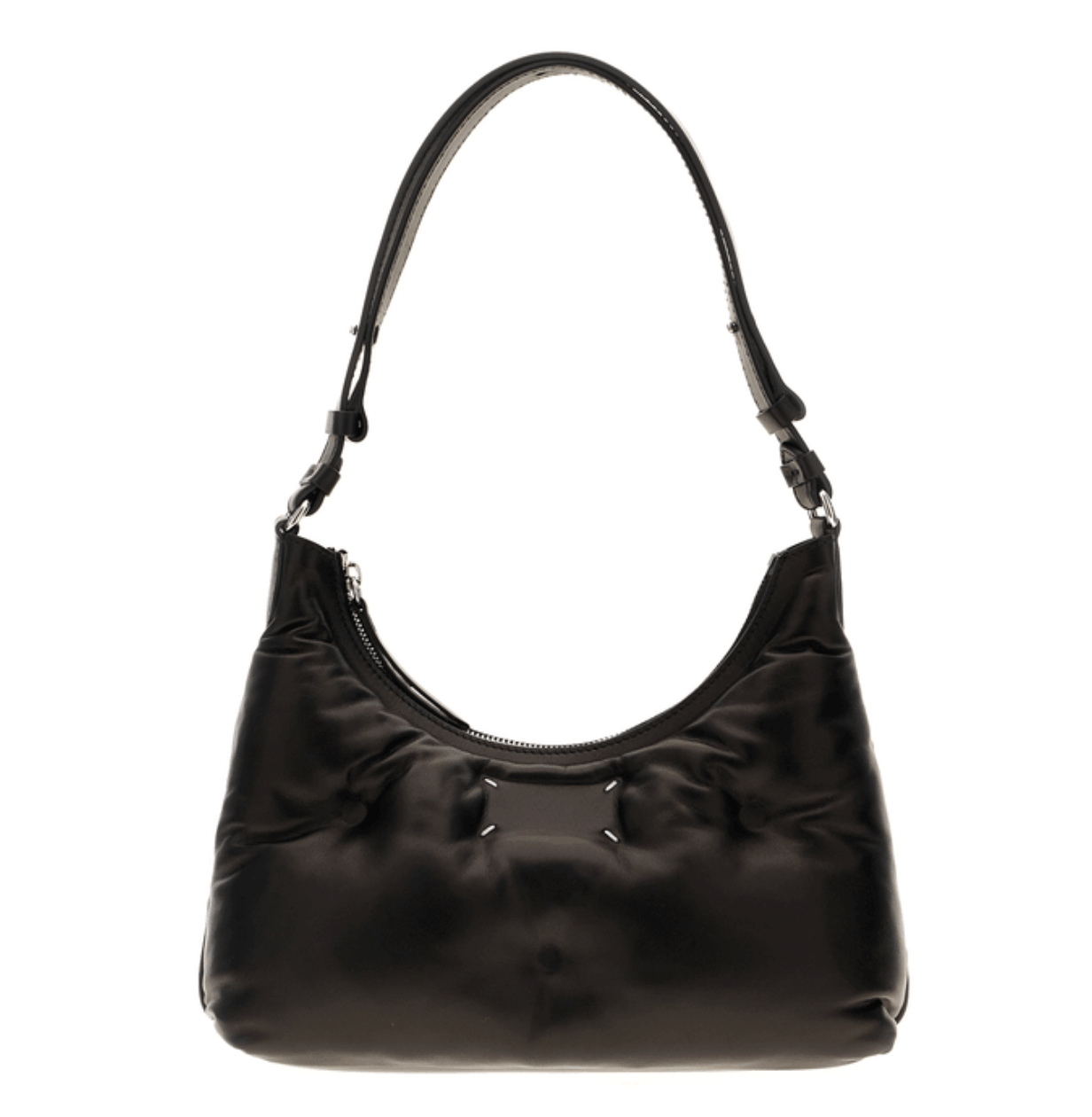 Maison Margiela Leather Small Glam Slam Shoulder Bag in Black