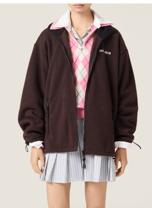Ebony Fleece Zipper Jacket