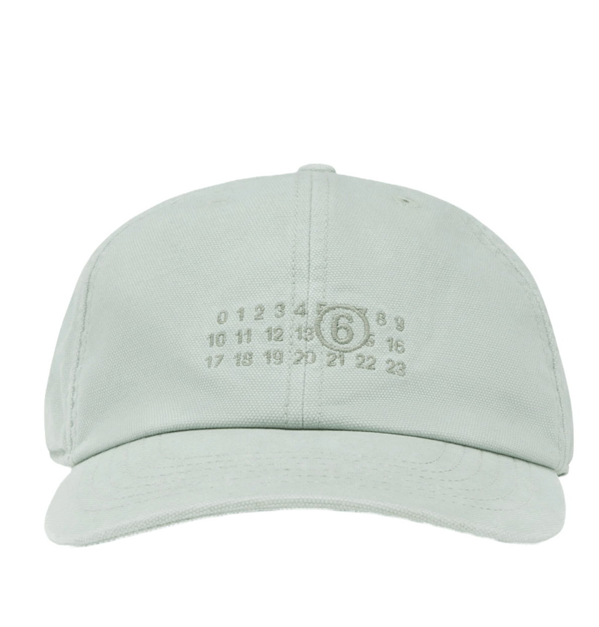 MM6 Maison Margiela Cotton Canvas Cap Aqua