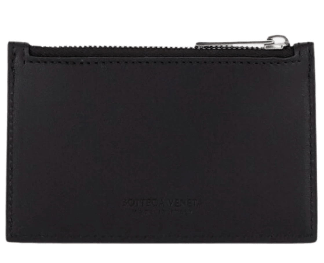 Bottega Veneta Zipped Card Case Black