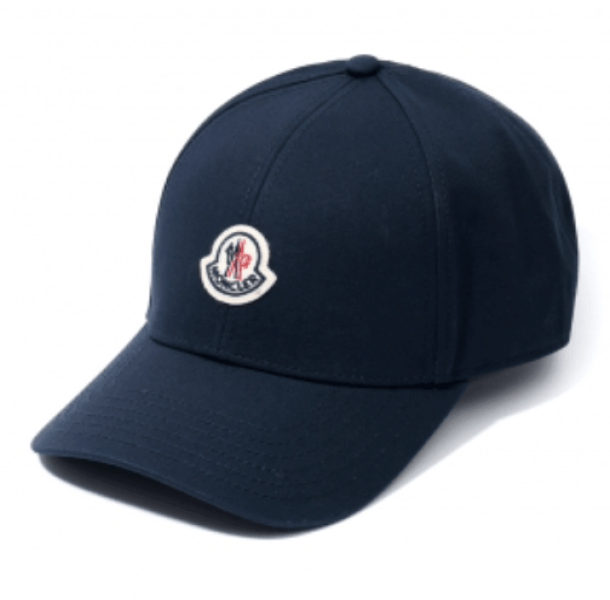 Moncler Cotton Gabardine Baseball Cap Navy Blue - 26SS