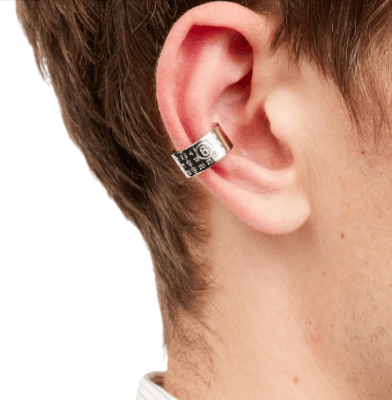 Mm6 Maison Margiela Numeric Brass Ear Cuff
