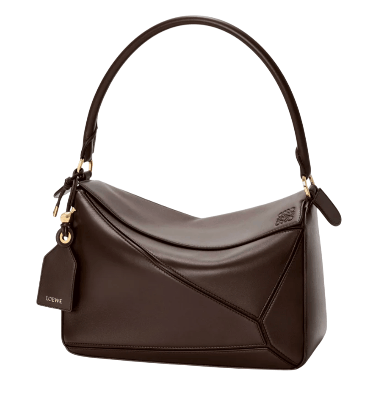 Puzzle Medium Nappa Lambskin Shoulder Bag - Brown