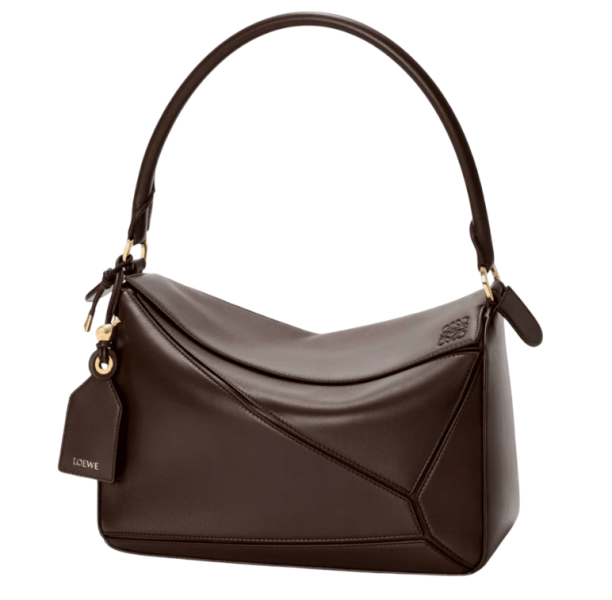 Puzzle Medium Nappa Lambskin Shoulder Bag - Brown