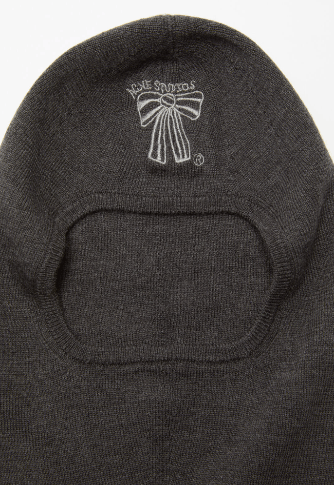 Wool logo balaclava - Anthracite grey