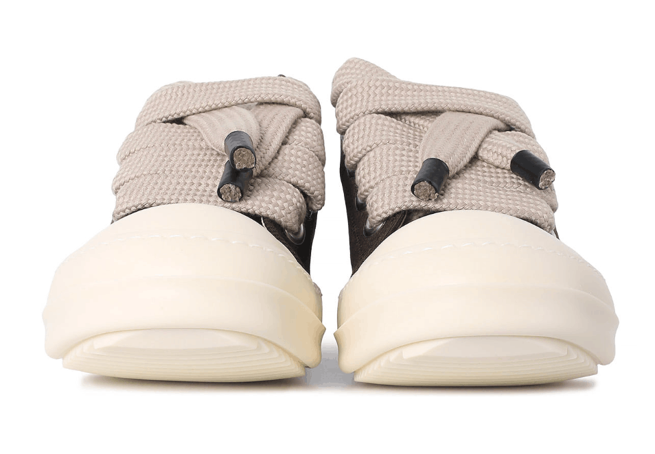 DRKSHDW JUMBOLACE LOW SNEAKERS IN DARKDUST/MILK/MILK OVERDYED DENIM
