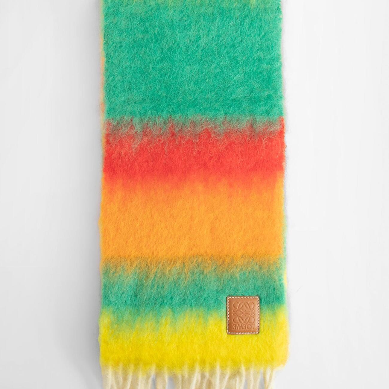 Stripe scrarf in mohair