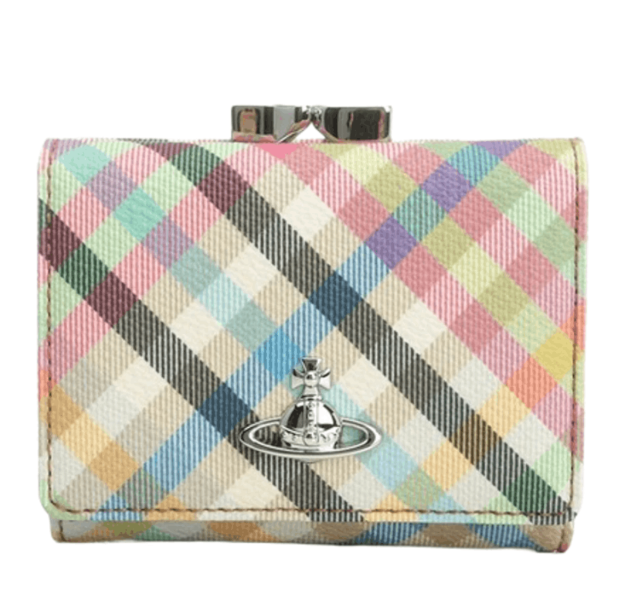 Vivienne Westwood Frame Orb Leather Wallet Multicolor