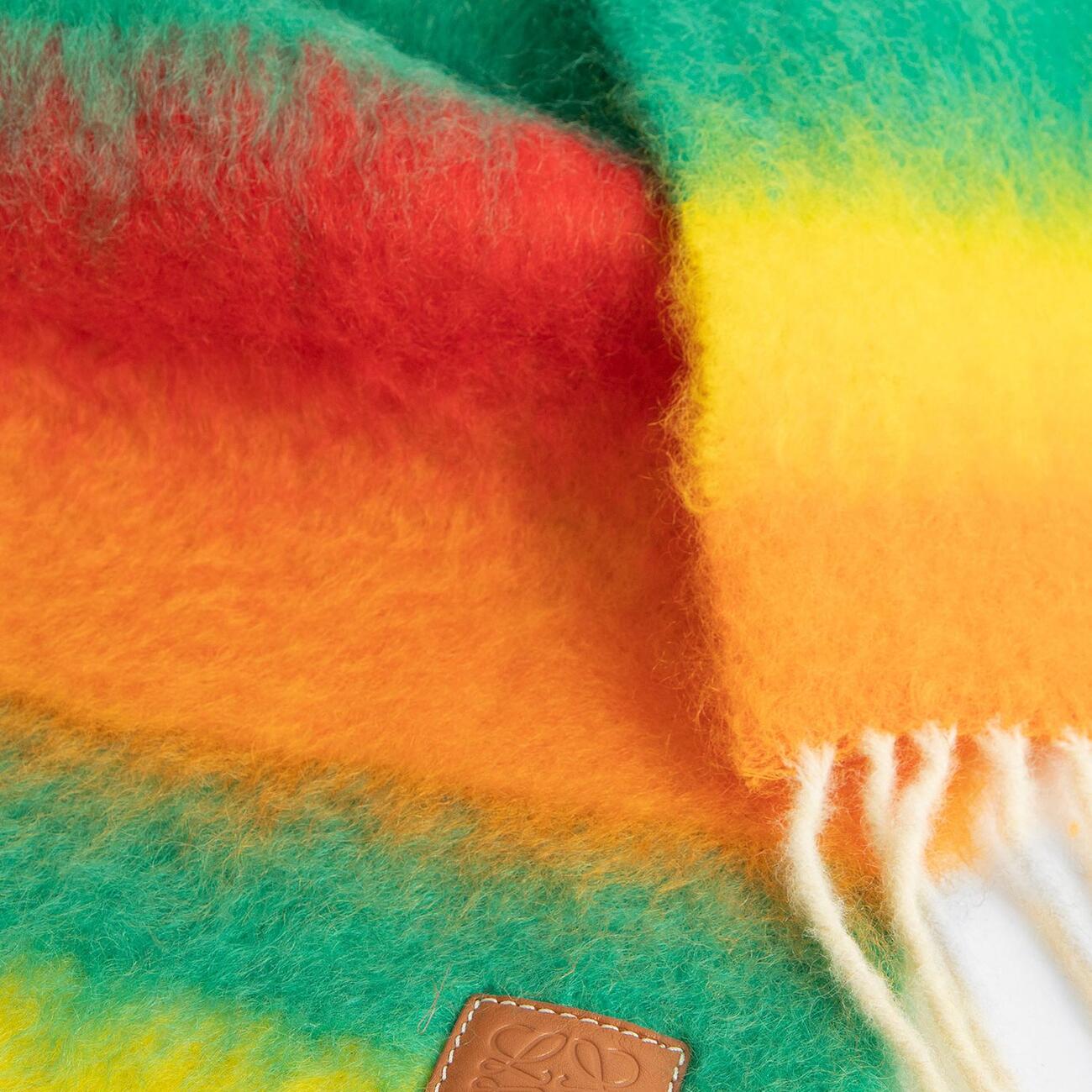 Stripe scrarf in mohair