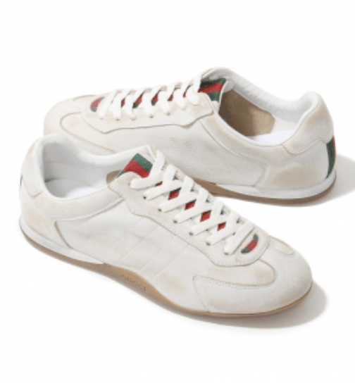 Gucci Shift trainers in white leather