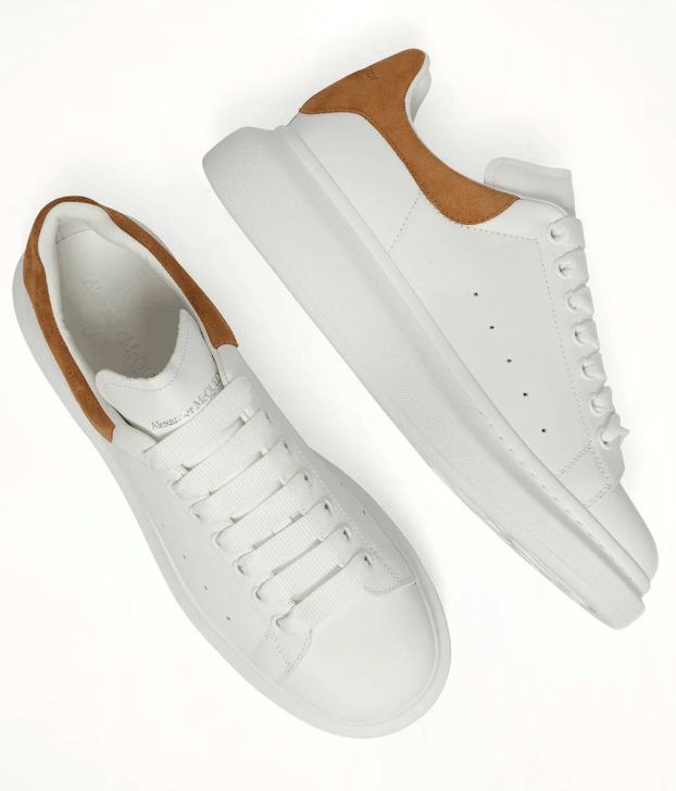 Alexander McQueen Oversized White Tan