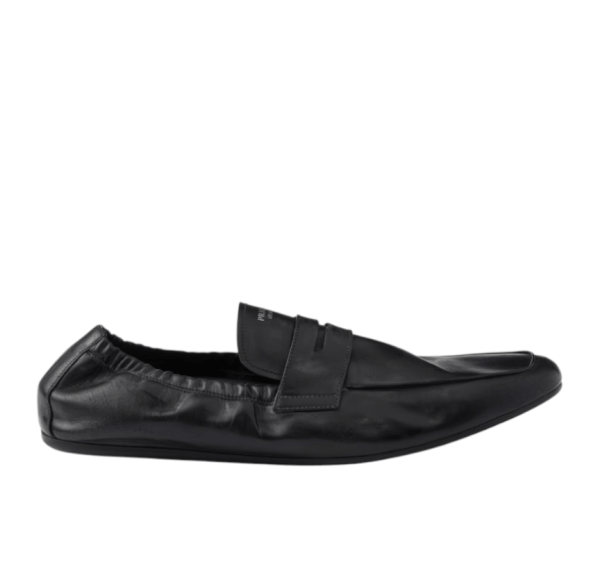 Shuffle antiqued leather loafers - Black 