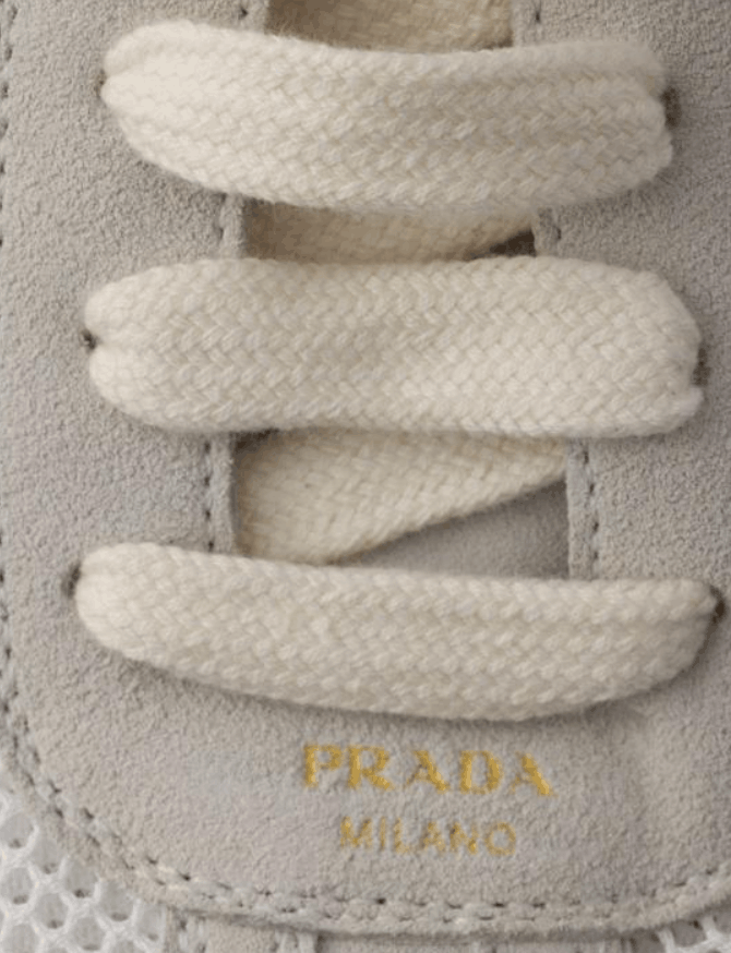 Prada White Low Top Sneakers
