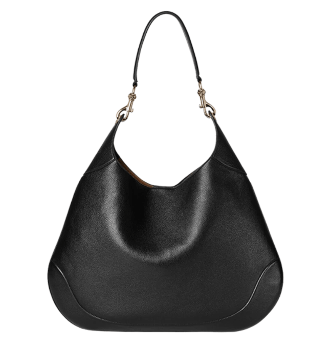 Gucci B Medium Shoulder Bag Black Leather