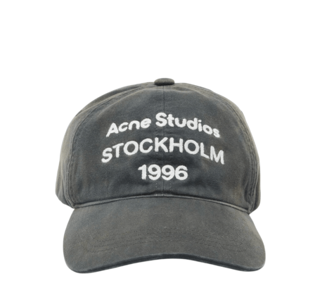 Washed logo baseball cap - Faded black