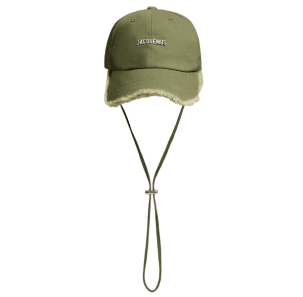 Jacquemus La Casquette Artichaut Fringe Baseball Cap Khaki