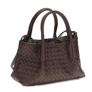Grape Leather Small Pinacoteca Shopping Bag 
