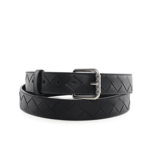 Intrecciato Belt in Black