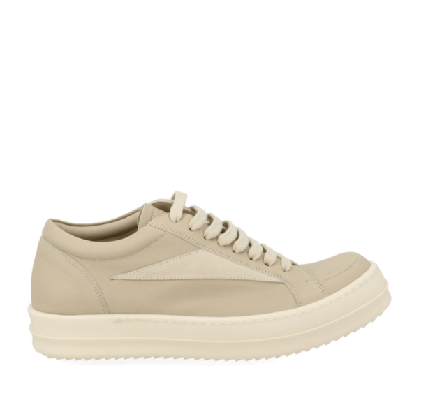 Rick Owens Beige Low Top Sneakers 