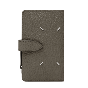 Maison Margiela Four Stitches Zip Wallet Dark Grey