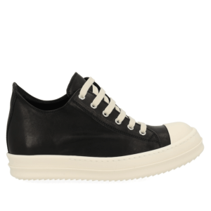 Rick Owens Leather lace-up Sneakers Black
