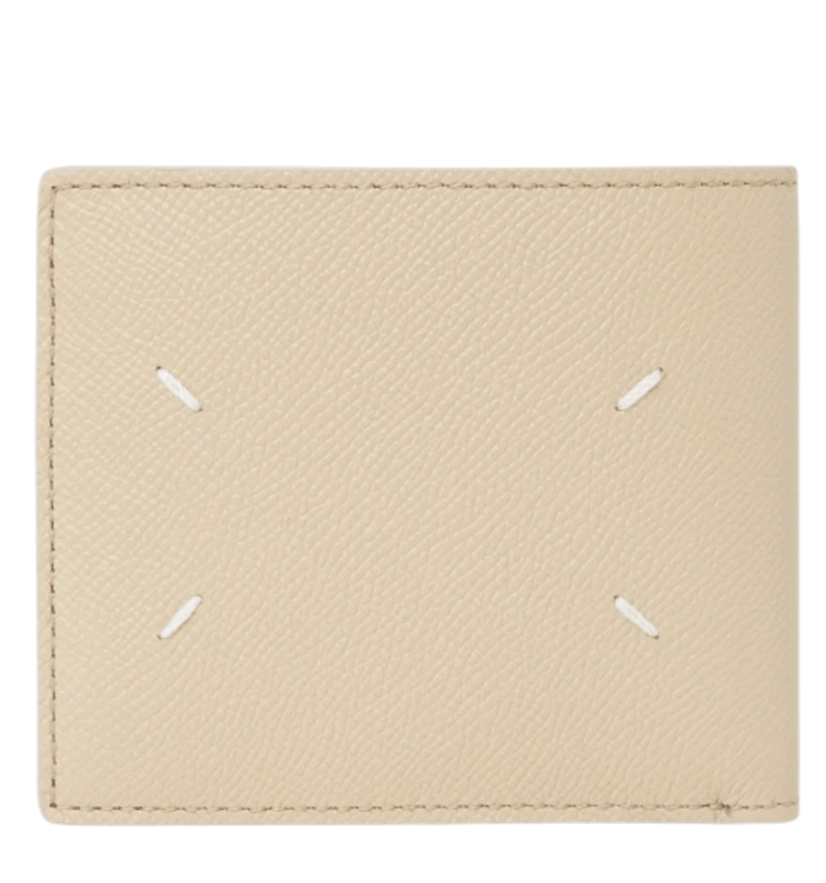 Maison Margiela Bovine Leather Bi-Fold Wallet Beige