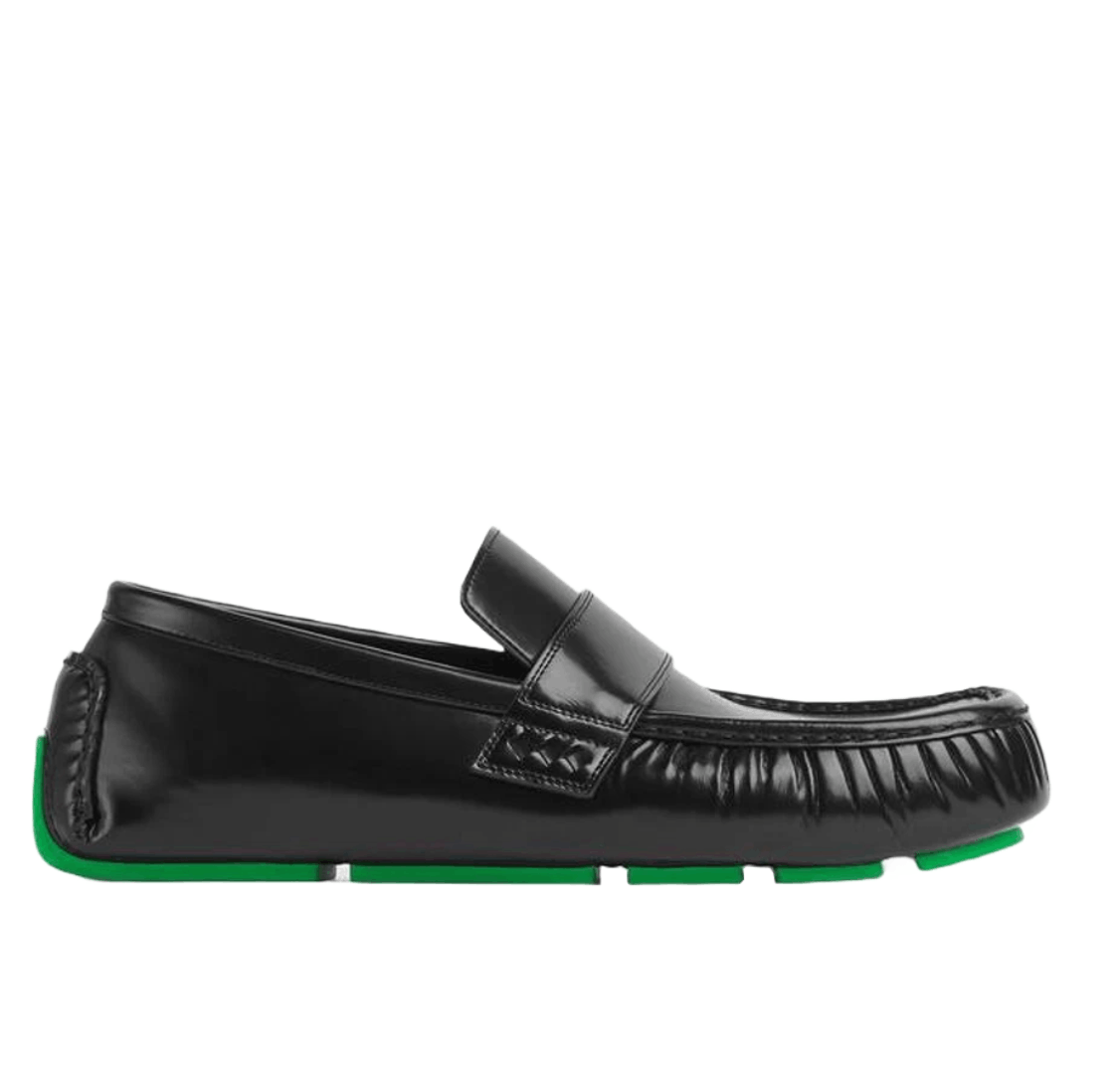 Bottega Veneta Ride Driver Loafer Black Parakeet