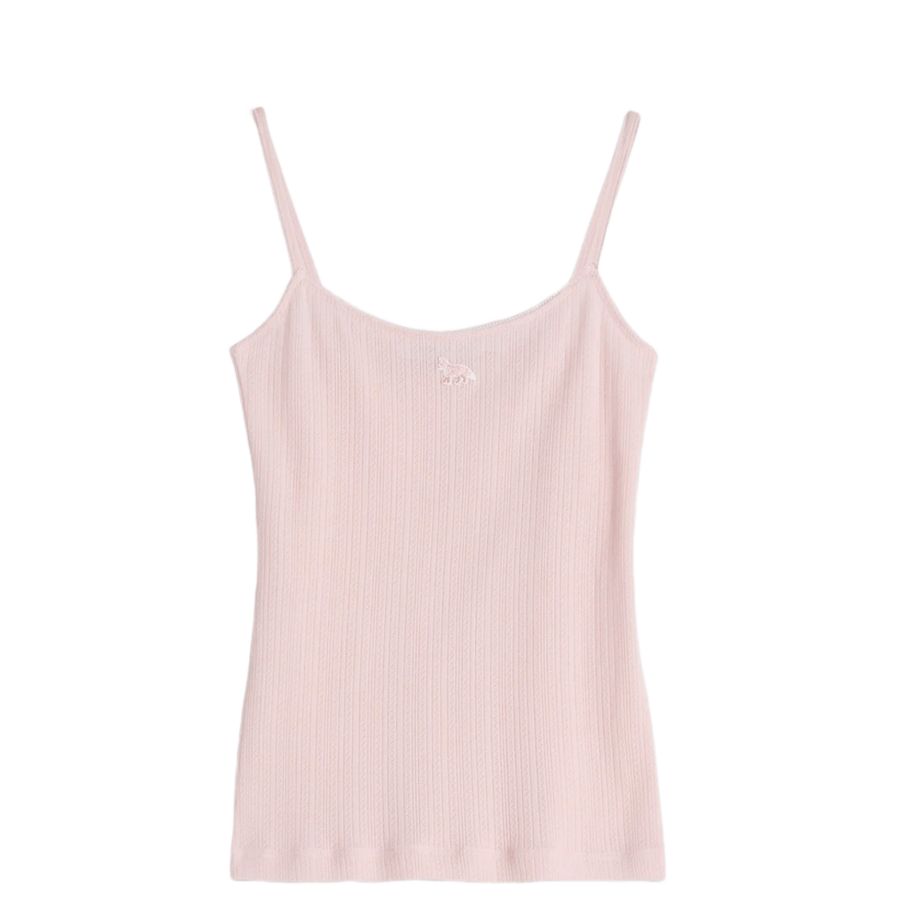 (W) Maison Kitsune Baby Fox Patch Caraco Rosewater