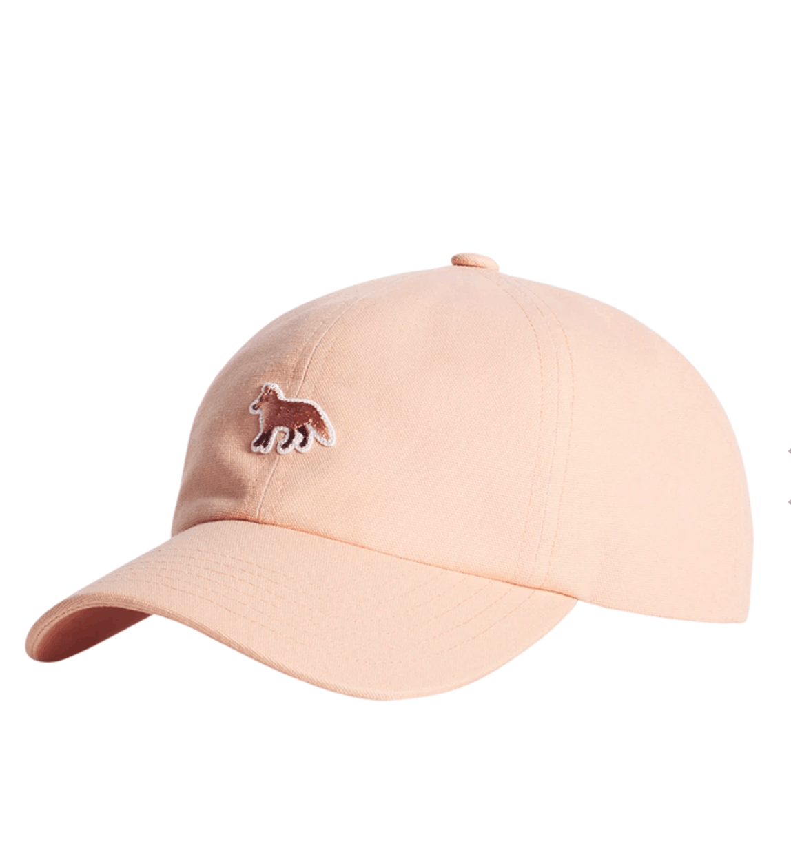 (W) Maison Kitsune Baby Fox 6P Cap Porcelaine Pink