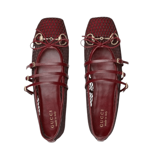 Gucci Horsebit Bow Ballet Flats