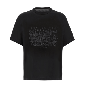 Maison Margiela Black Cotton Numeric T-Shirt