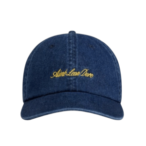 Aime Leon Dore Denim Script Hat Dark Wash