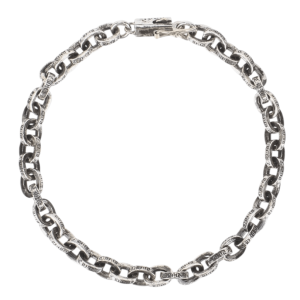 Chrome Hearts Paper Chain Bracelet Silver 6,5in