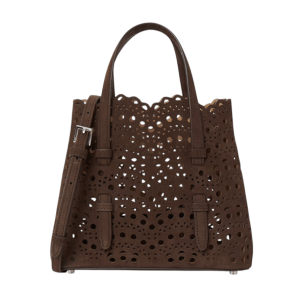 Alaia Mina 20 Tote Bag Brun Fonce