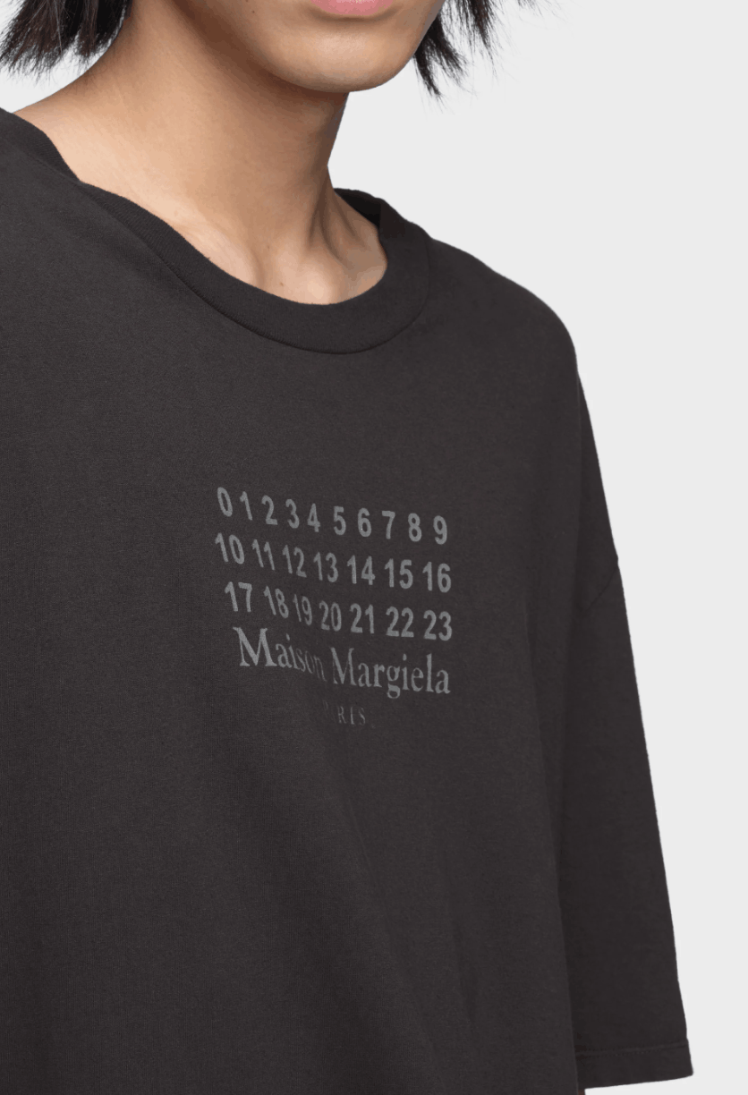 Maison Margiela Numerical Logo T-shirt Black 