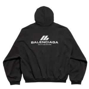 Balenciaga Activewear Hoodie Oversized Black