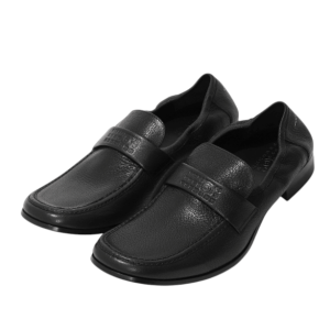 MM6 Maison Margiela Leather Swing Toe Loafers - Black