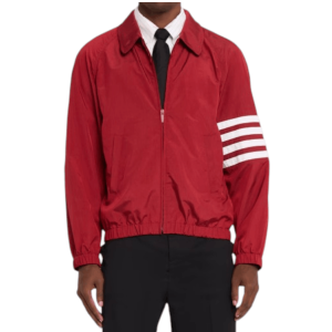 Thom Browne Shiny Ripstop 4-Bar Track Jacket