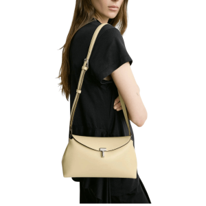 T-Lock Leather Clutch 