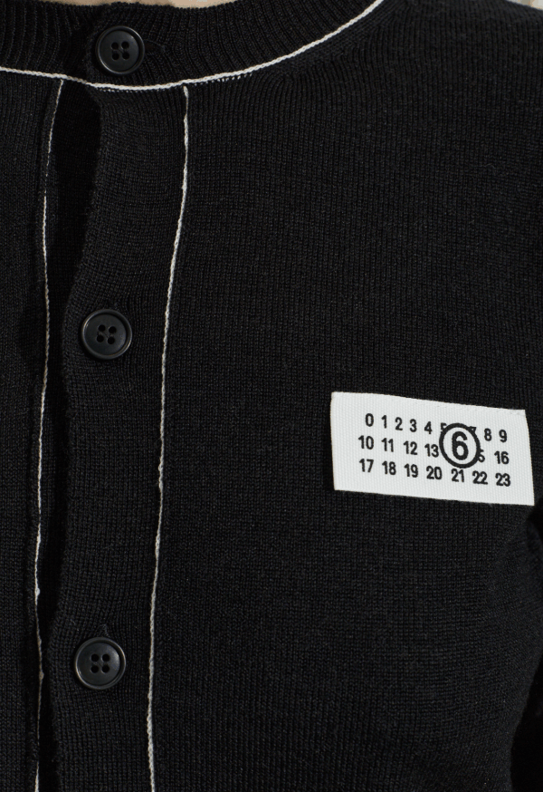 MM6 Maison Margiela Cardigan with decorative stitching