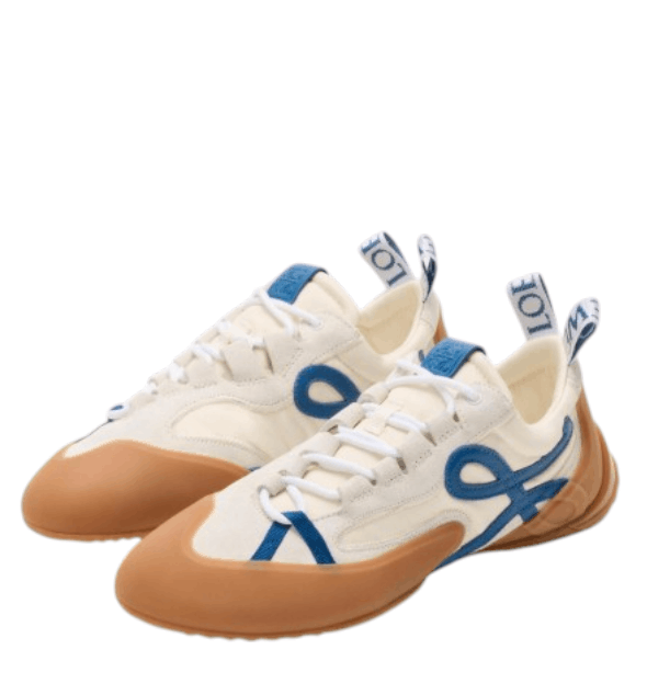 Nylon And Suede Grip Sneakers