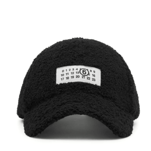 Reversible teddy nylon cap Black