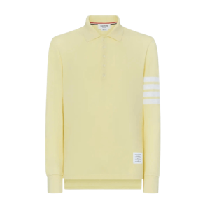 Thom Browne Classic Pique 4-Bar Polo Yellow